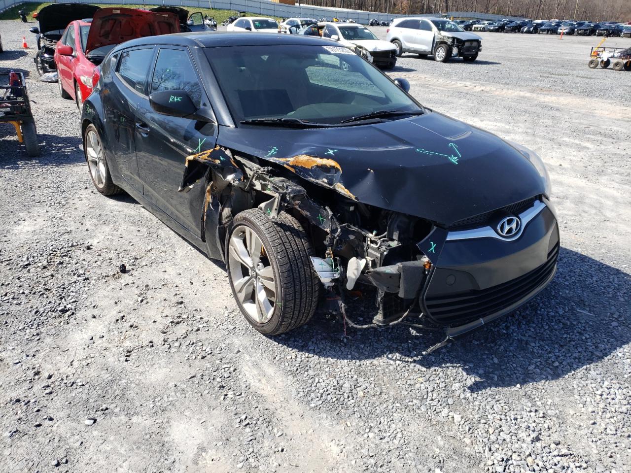 HYUNDAI VELOSTER 2012 with VIN KMHTC6AD6CU078185 - Photo from auction