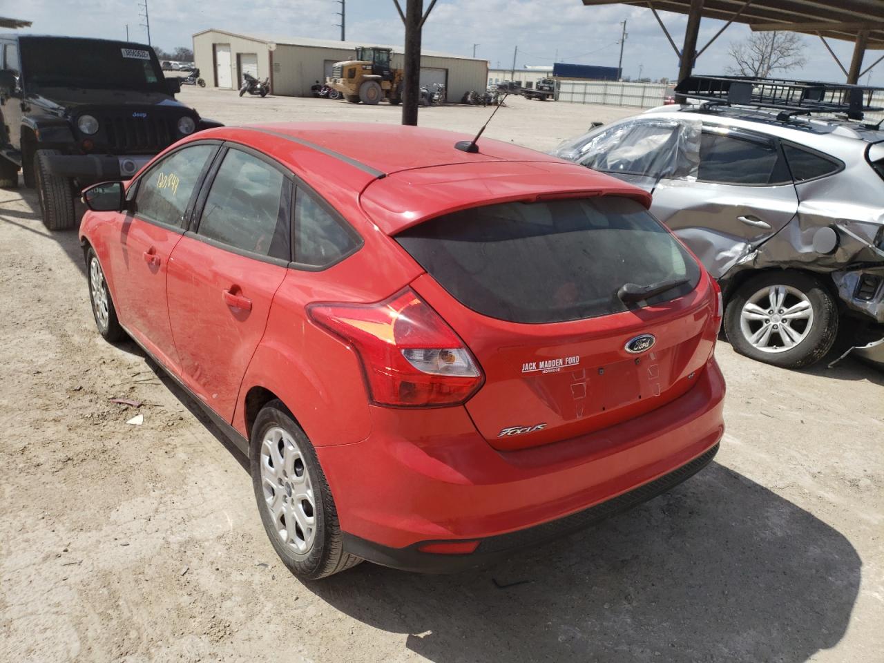 Photo 3 from auction – 2012 FORD FOCUS SE with VIN 1FAHP3K21CL341026