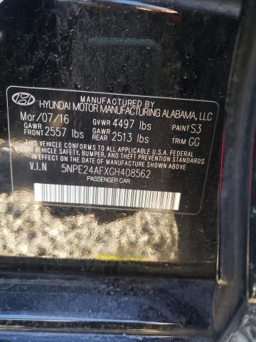 Photo 10 from auction – 2016 HYUNDAI SONATA SE with VIN 5NPE24AFXGH408562