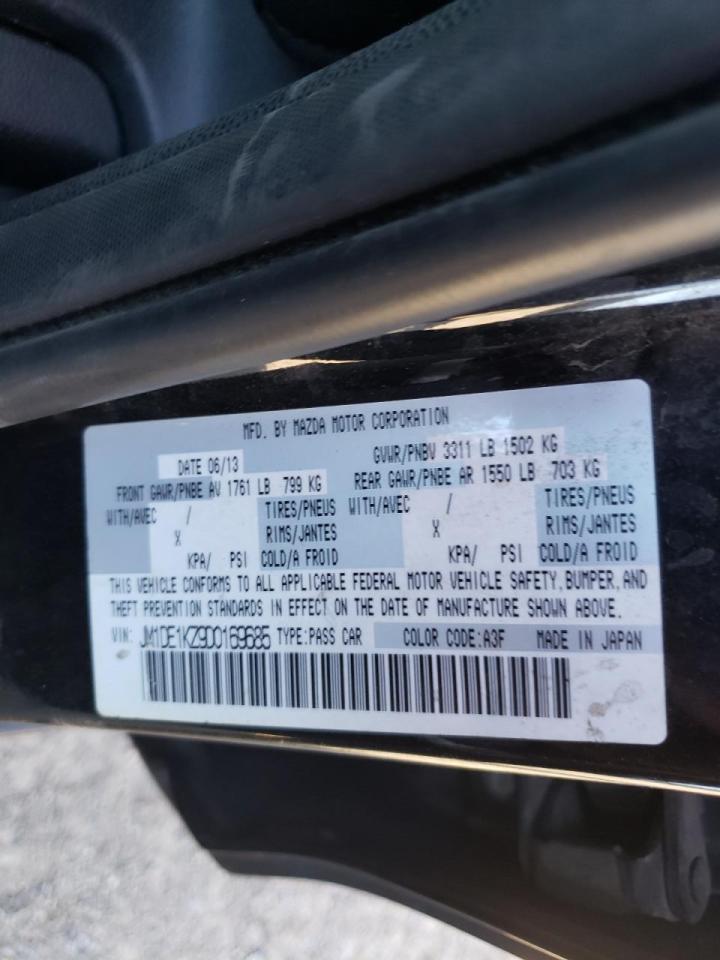 Photo 10 from auction – 2013 MAZDA MAZDA2 with VIN JM1DE1KZ9D0169685