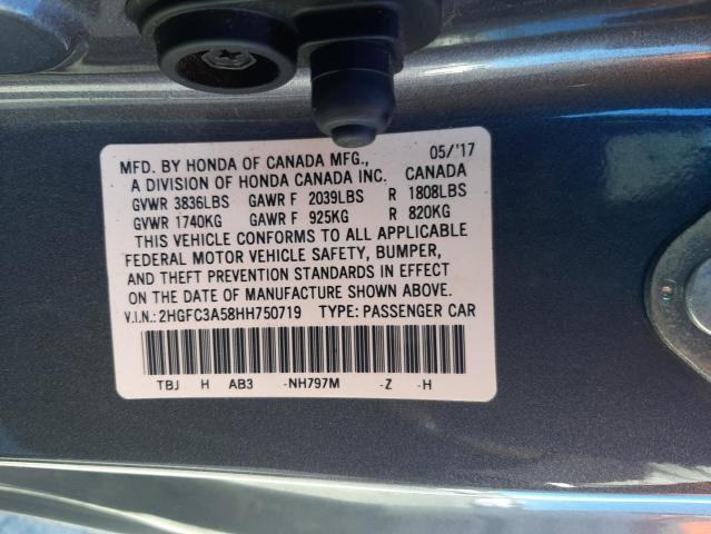 Photo 10 from auction – 2017 HONDA CIVIC SI with VIN 2HGFC3A58HH750719