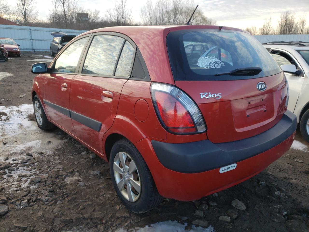 Photo 3 from auction – 2008 KIA RIO with VIN KNADE163486370867