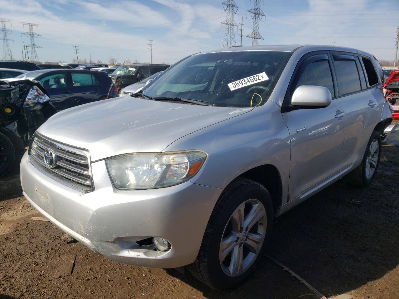 Photo 2 from auction – 2008 TOYOTA HIGHLANDER with VIN JTEES43AX82105572