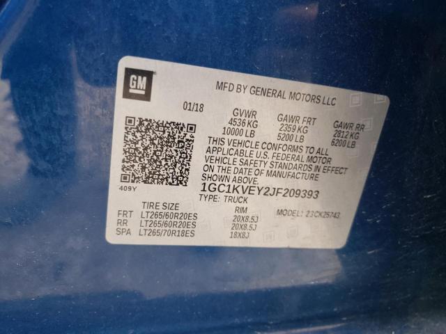 Photo 10 from auction – 2018 CHEVROLET SILVERADO with VIN 1GC1KVEY2JF209393