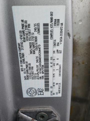 Photo 10 from auction – 2014 FORD ESCAPE SE with VIN 1FMCU0G94EUC54473