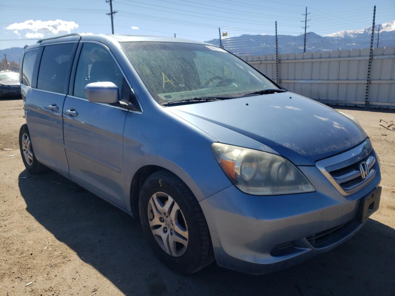HONDA ODYSSEY EX 2007 with VIN 5FNRL38617B091350 - Photo from auction