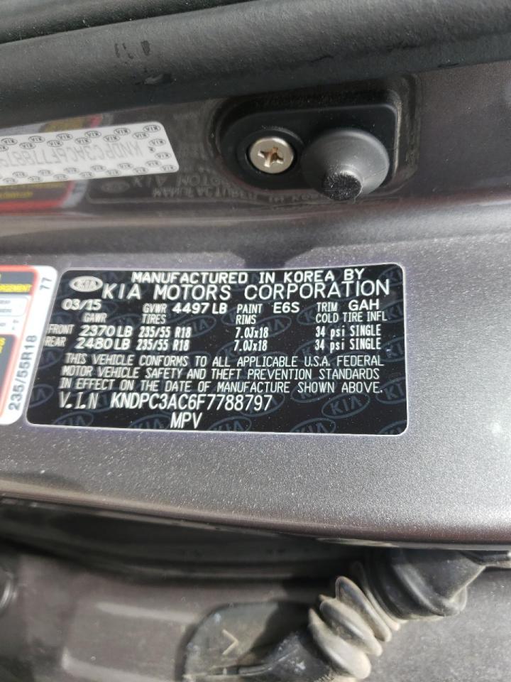 Photo 10 from auction – 2015 KIA SPORTAGE E with VIN KNDPC3AC6F7788797