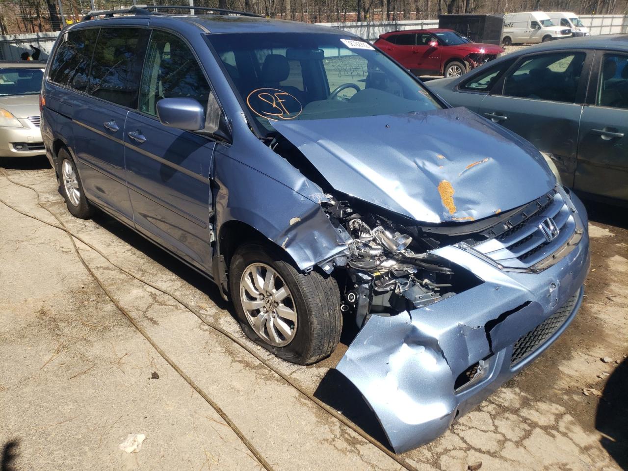 Photo 1 from auction – 2008 HONDA ODYSSEY EX with VIN 5FNRL38628B073862