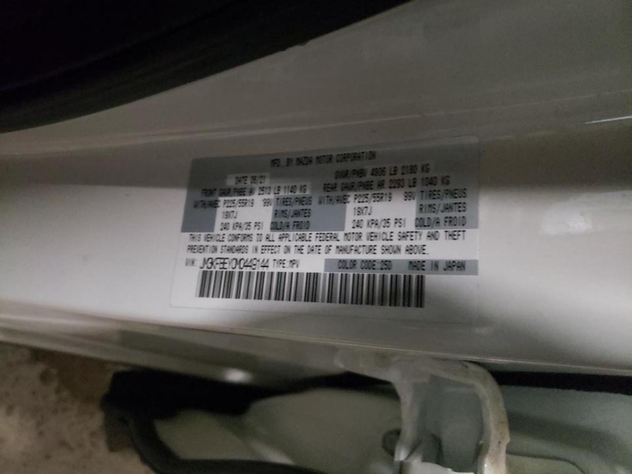 Photo 10 from auction – 2021 MAZDA CX-5 SIGNA with VIN JM3KFBEY0M0449144
