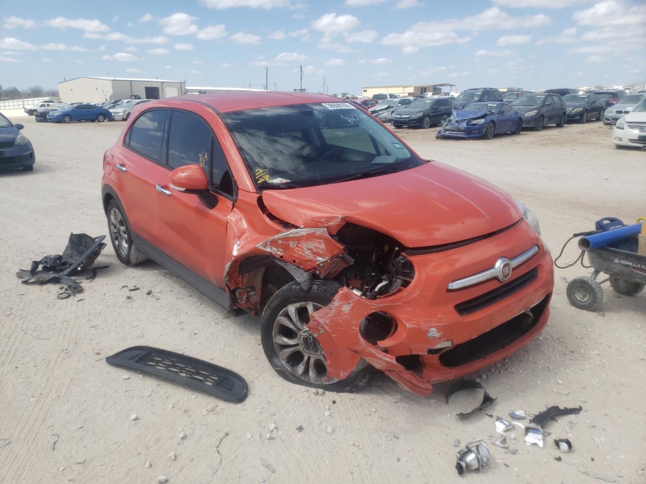 FIAT 500X EASY 2016 with VIN ZFBCFXBT5GP437654 - Photo from auction