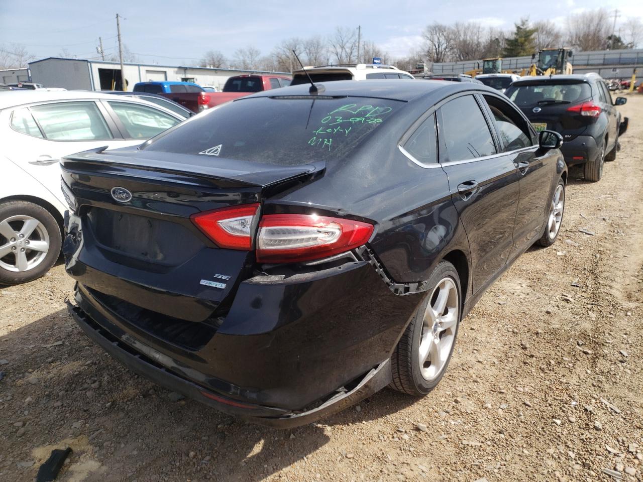 Photo 4 from auction – 2014 FORD FUSION SE with VIN 1FA6P0HD8E5354474