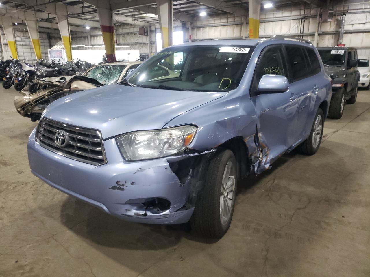 Photo 2 from auction – 2008 TOYOTA HIGHLANDER with VIN JTEES43A282089660