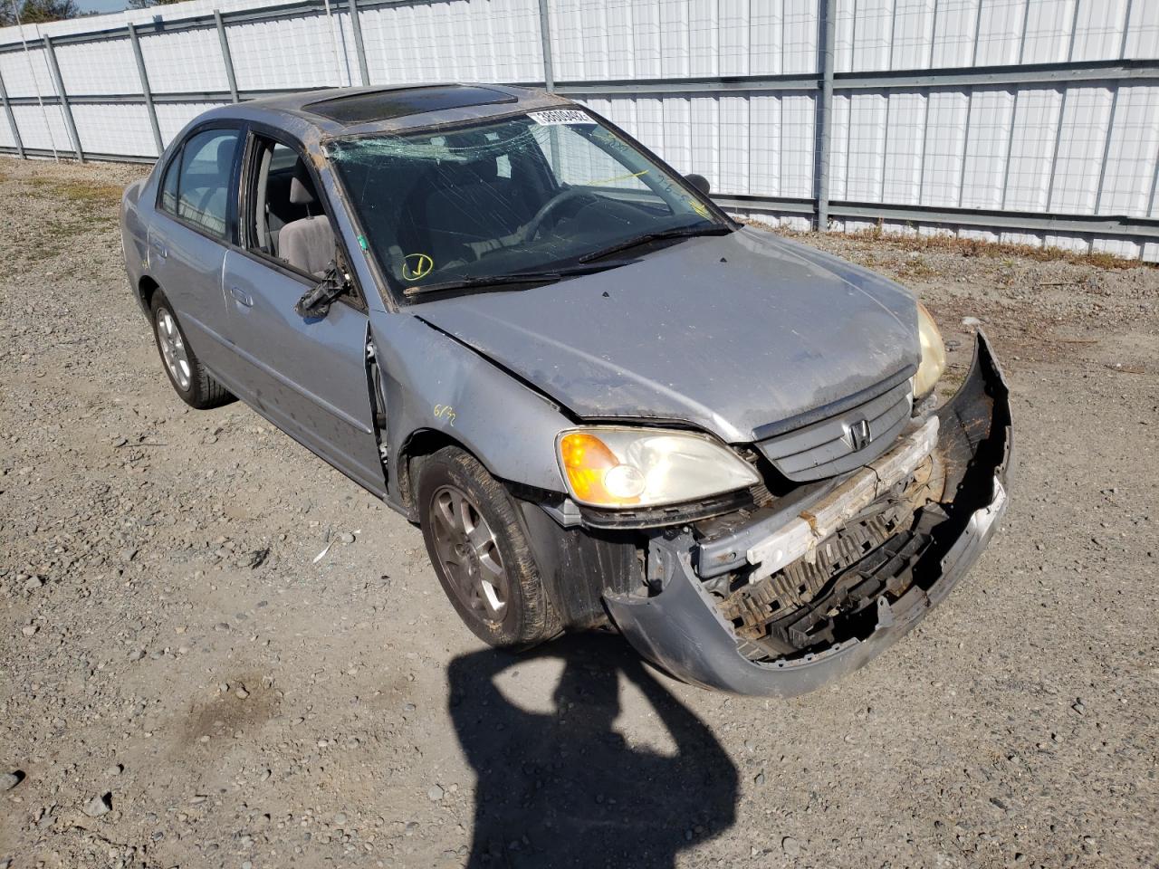 HONDA CIVIC EX 2003 with VIN JHMES26723S001416 - Photo from auction