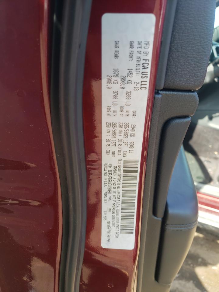 Photo 10 from auction – 2018 JEEP GRAND CHER with VIN 1C4RJFBG0JC319898