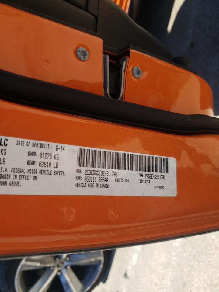 Photo 10 from auction – 2014 DODGE CHARGER R/ with VIN 2C3CDXCT9EH311708