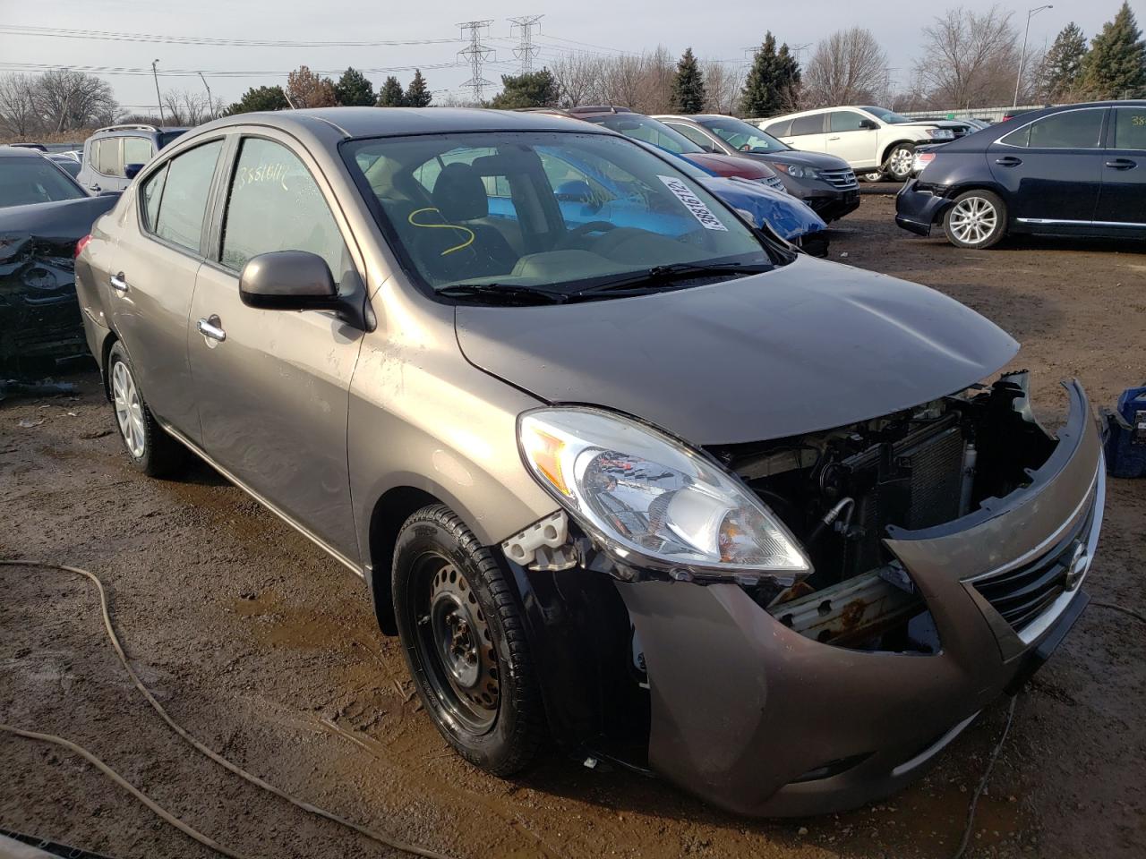 NISSAN VERSA S 2012 with VIN 3N1CN7AP1CL829205 - Photo from auction