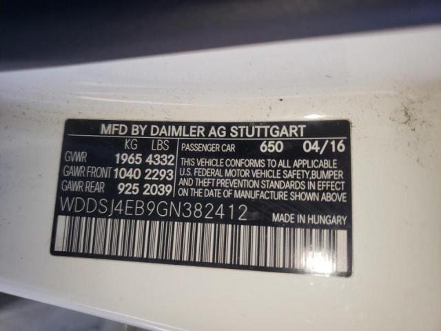 Photo 10 from auction – 2016 MERCEDES-BENZ CLA 250 with VIN WDDSJ4EB9GN382412