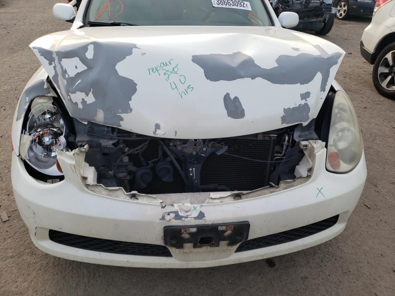 Photo 9 from auction – 2006 INFINITI G35 with VIN JNKCV51E76M504051