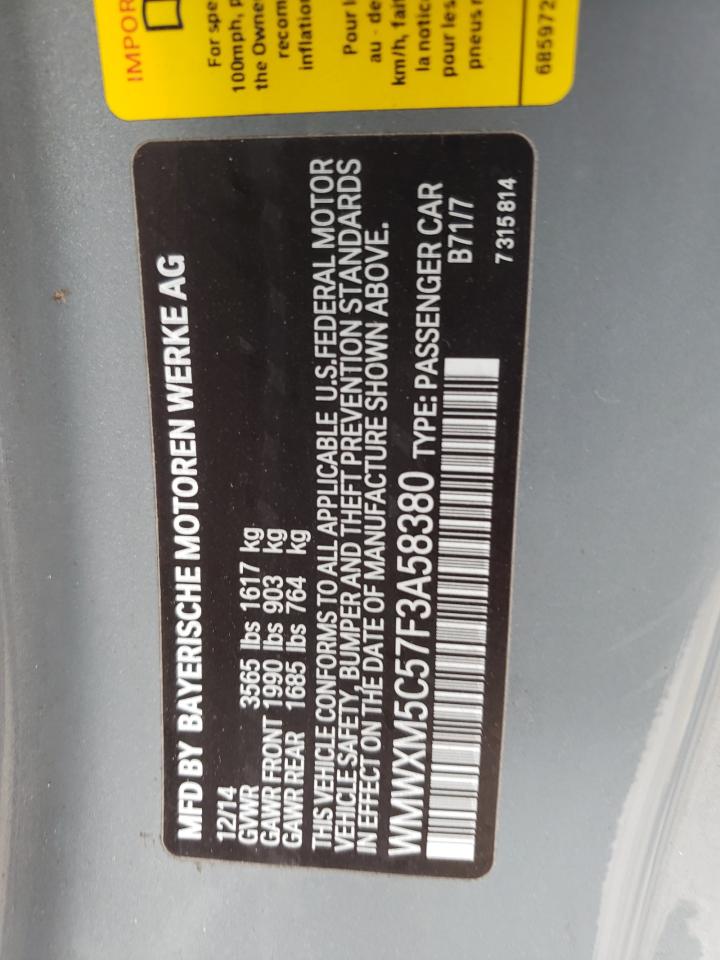 Photo 10 from auction – 2015 MINI COOPER with VIN WMWXM5C57F3A58380