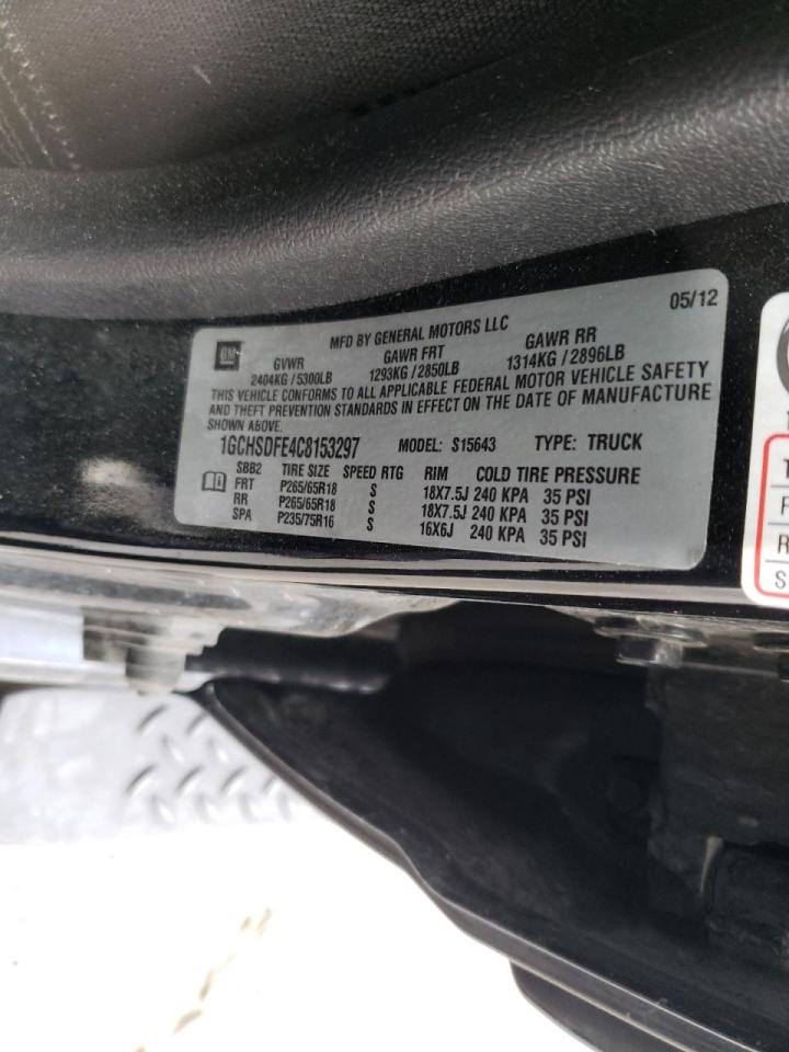 Photo 10 from auction – 2012 CHEVROLET COLORADO L with VIN 1GCHSDFE4C8153297