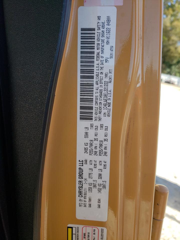 Photo 10 from auction – 2014 JEEP WRANGLER U with VIN 1C4BJWEG8EL221222