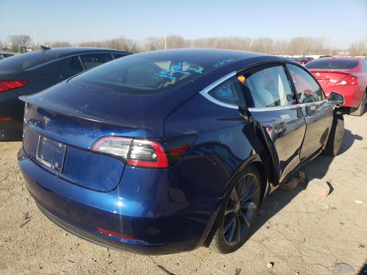 Photo 4 from auction – 2018 TESLA MODEL 3 with VIN 5YJ3E1EB2JF074182