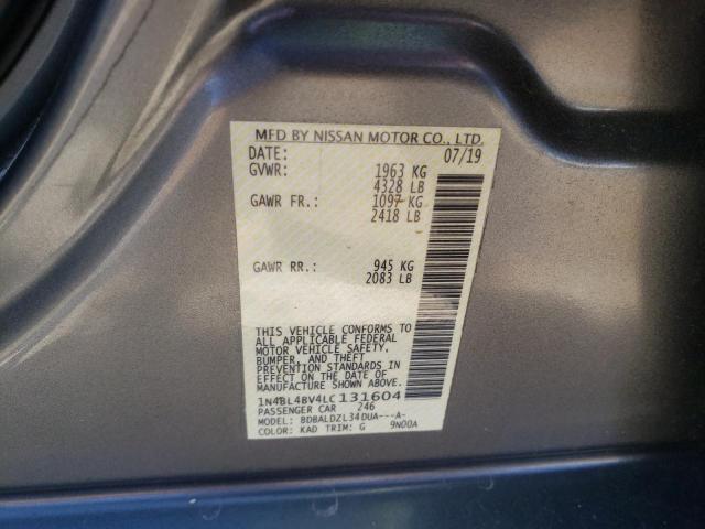 Photo 10 from auction – 2020 NISSAN ALTIMA S with VIN 1N4BL4BV4LC131604