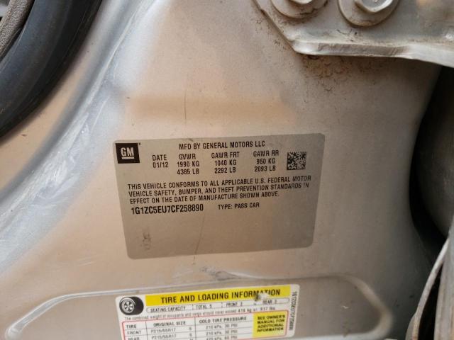 Photo 10 from auction – 2012 CHEVROLET MALIBU 1LT with VIN 1G1ZC5EU7CF258890