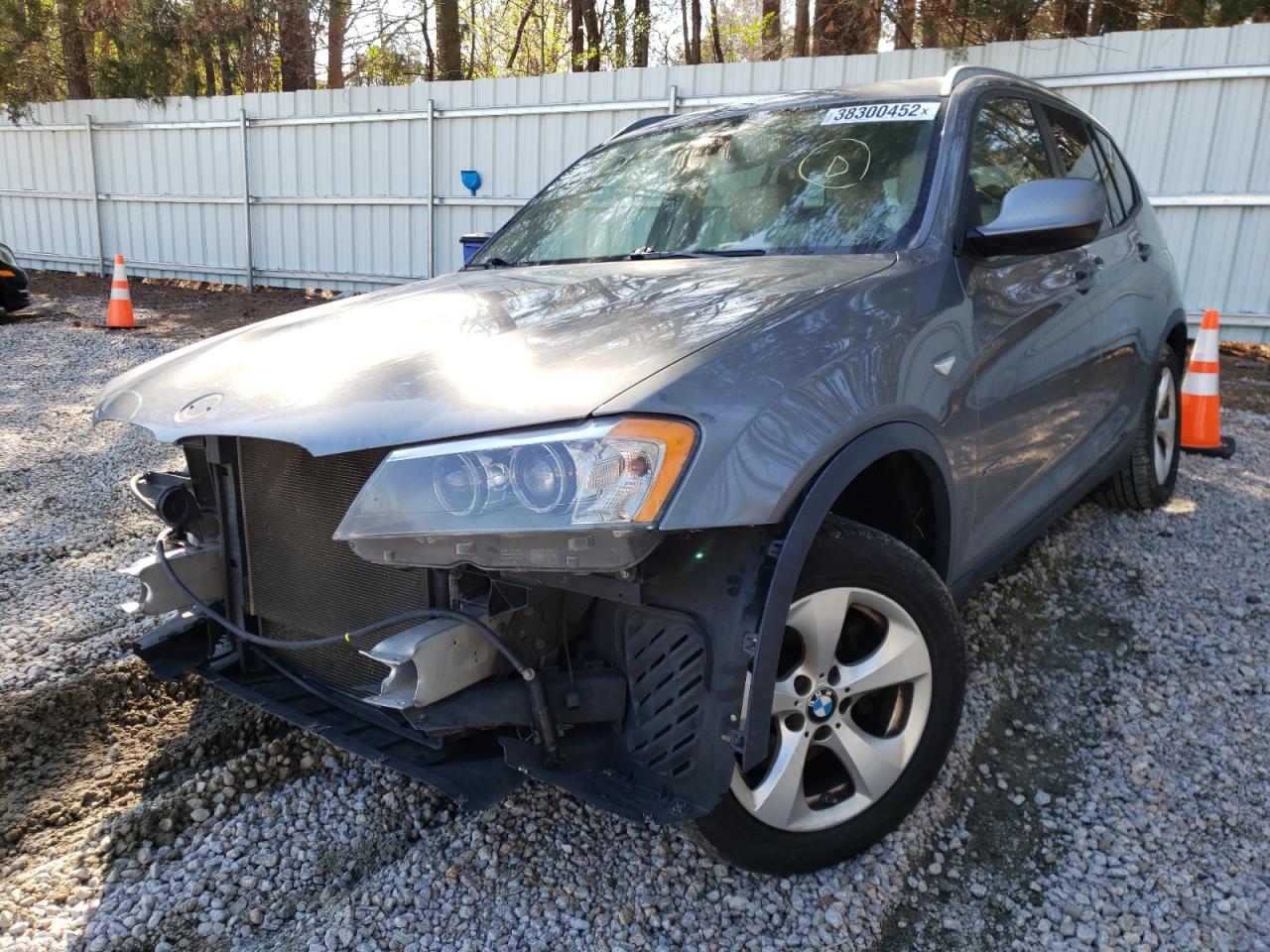 Photo 2 from auction – 2012 BMW X3 XDRIVE2 with VIN 5UXWX5C56CL723279