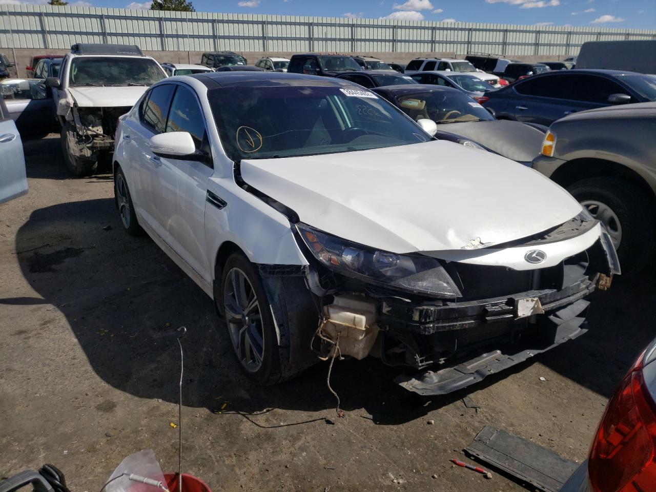 KIA OPTIMA SX 2013 with VIN 5XXGR4A62DG190595 - Photo from auction