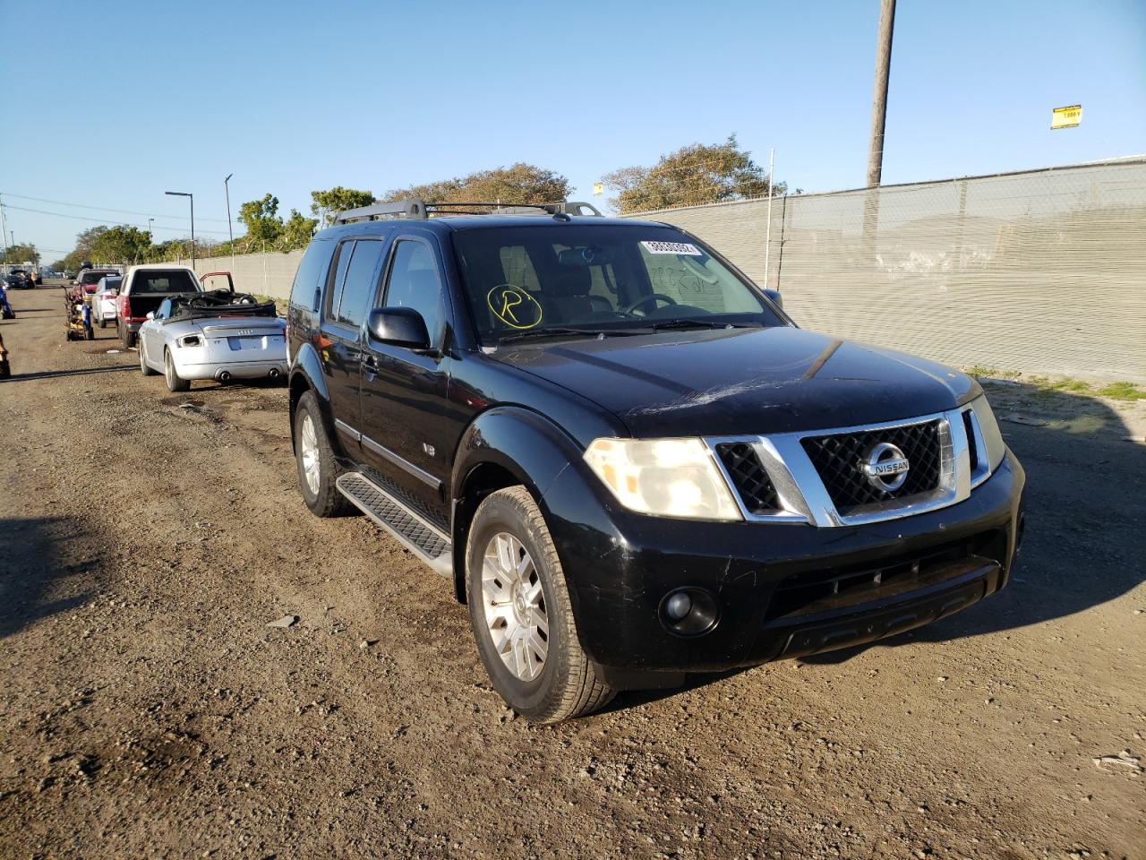 NISSAN PATHFINDER 2008 with VIN 5N1BR18A48C624245 - Photo from auction