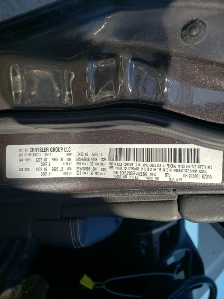 Photo 10 from auction – 2015 JEEP CHEROKEE L with VIN 1C4PJMDS5FW521302