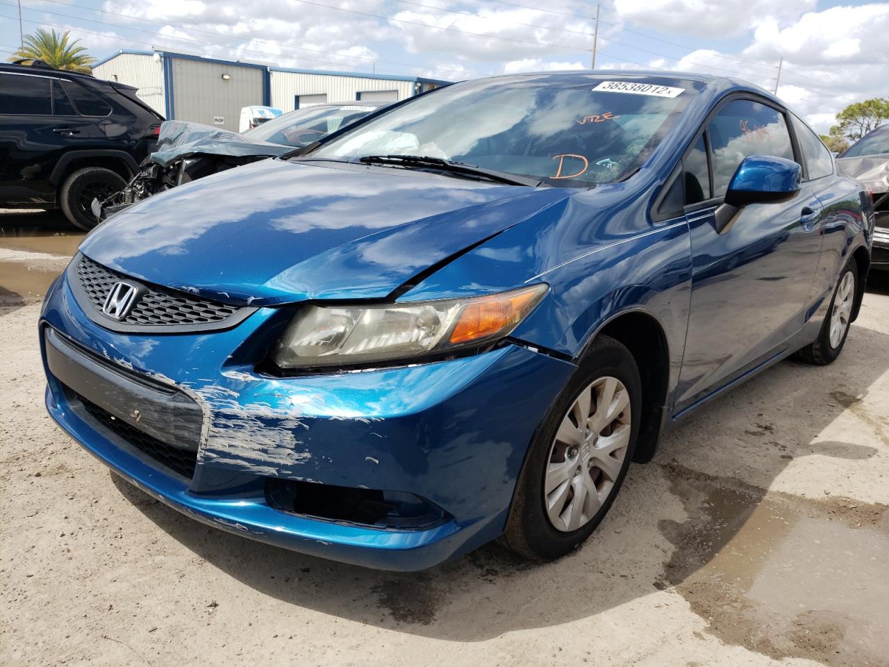 Photo 2 from auction – 2012 HONDA CIVIC LX with VIN 2HGFG3B59CH516634