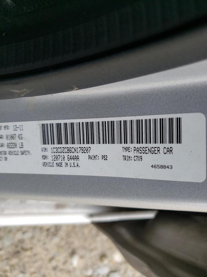 Photo 10 from auction – 2012 DODGE AVENGER SX with VIN 1C3CDZCB6CN179207
