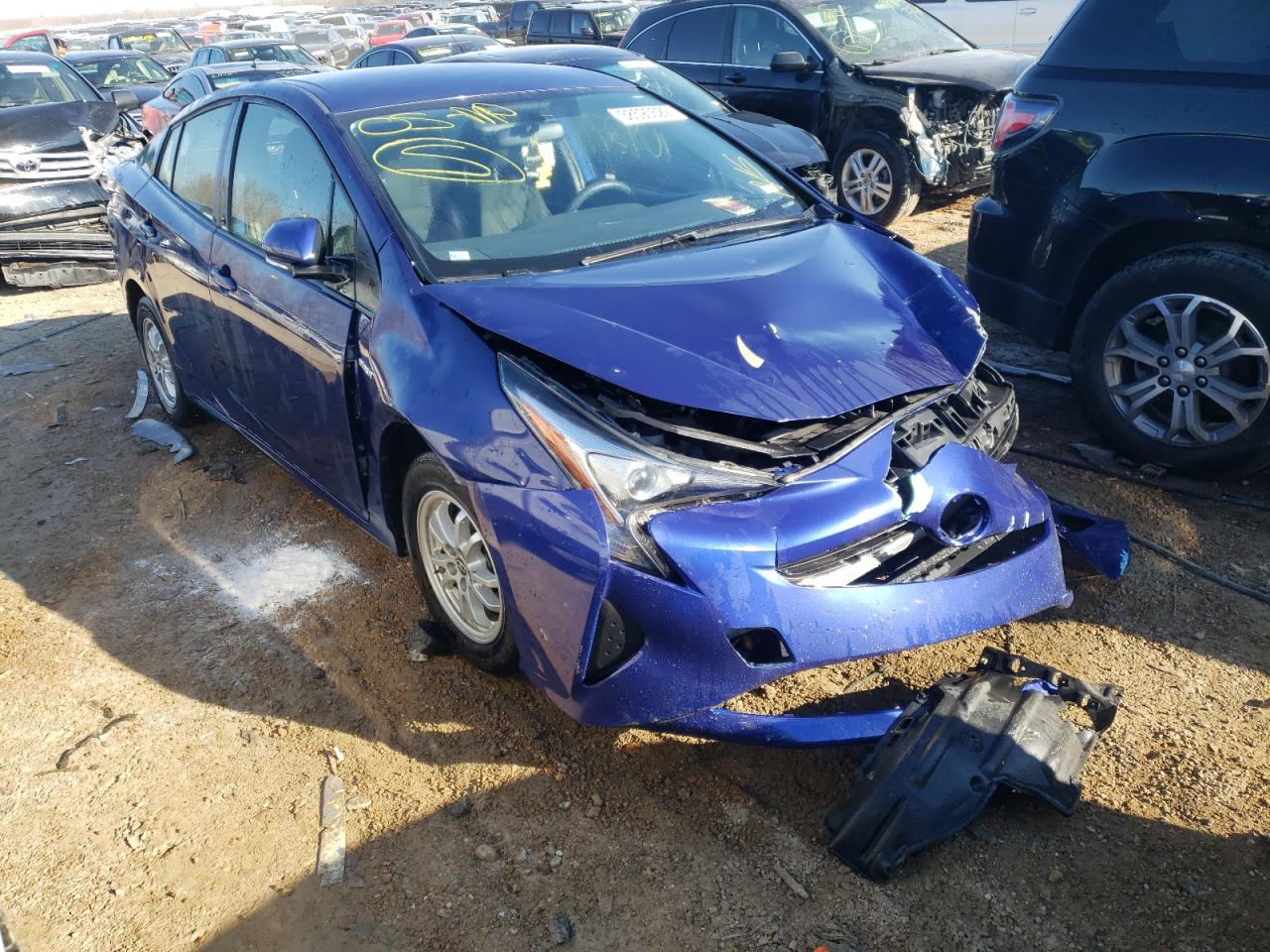 Photo 1 from auction – 2016 TOYOTA PRIUS with VIN JTDKBRFU6G3530872