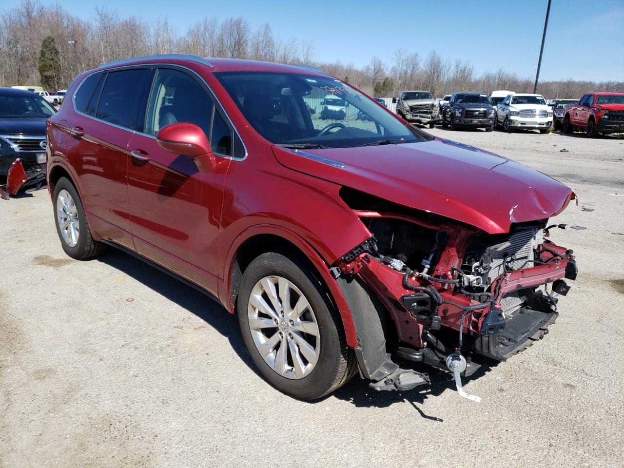BUICK ENVISION E 2017 with VIN LRBFXBSA5HD223807 - Photo from auction