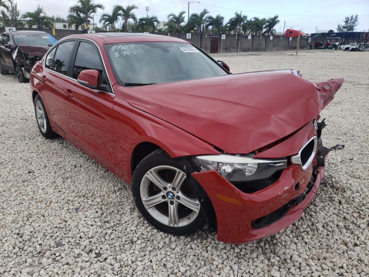 BMW 328 I 2015 with VIN WBA3A5C5XFF607167 - Photo from auction