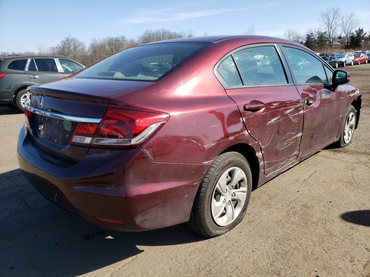Photo 4 from auction – 2013 HONDA CIVIC LX with VIN 19XFB2F54DE262622