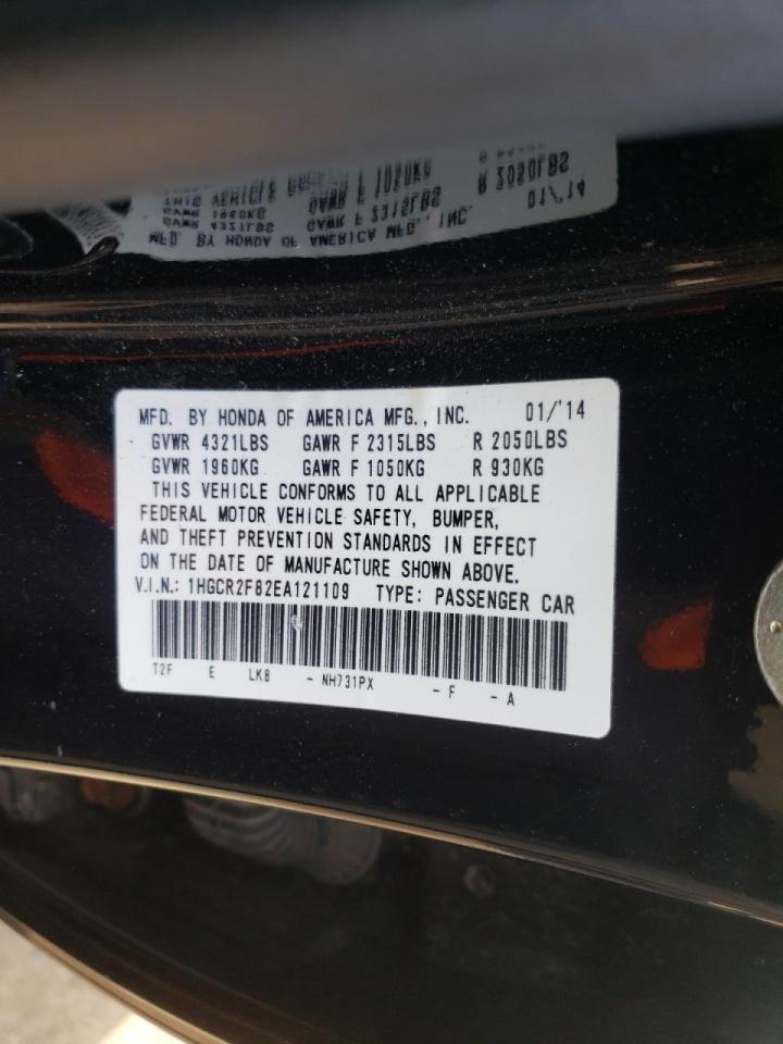 Photo 10 from auction – 2014 HONDA ACCORD EXL with VIN 1HGCR2F82EA121109