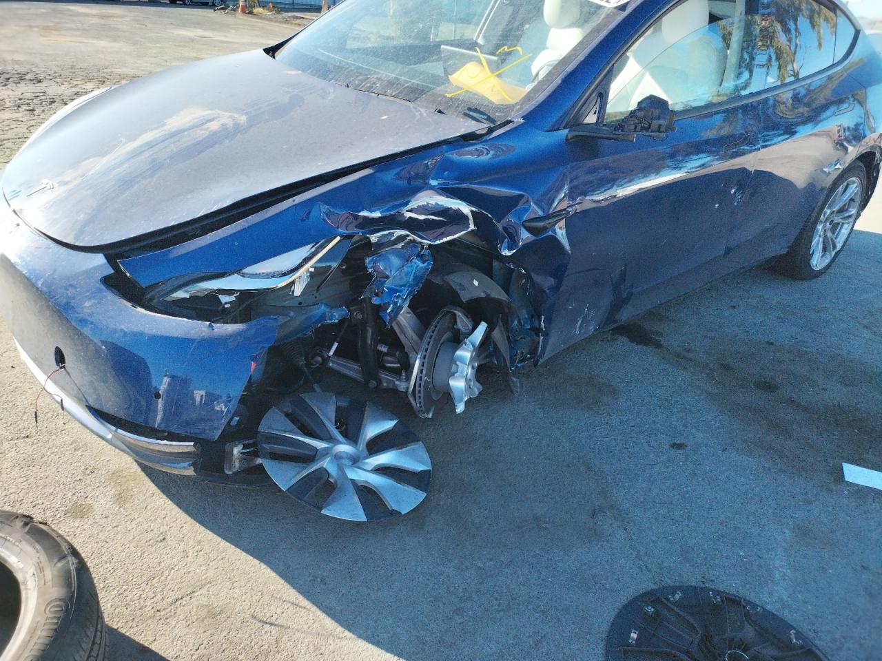 Photo 9 from auction – 2021 TESLA MODEL Y with VIN 5YJYGDEEXMF062510