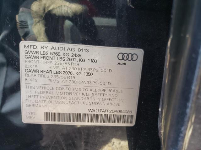 Photo 10 from auction – 2013 AUDI Q5 PREMIUM with VIN WA1LFAFP2DA094088