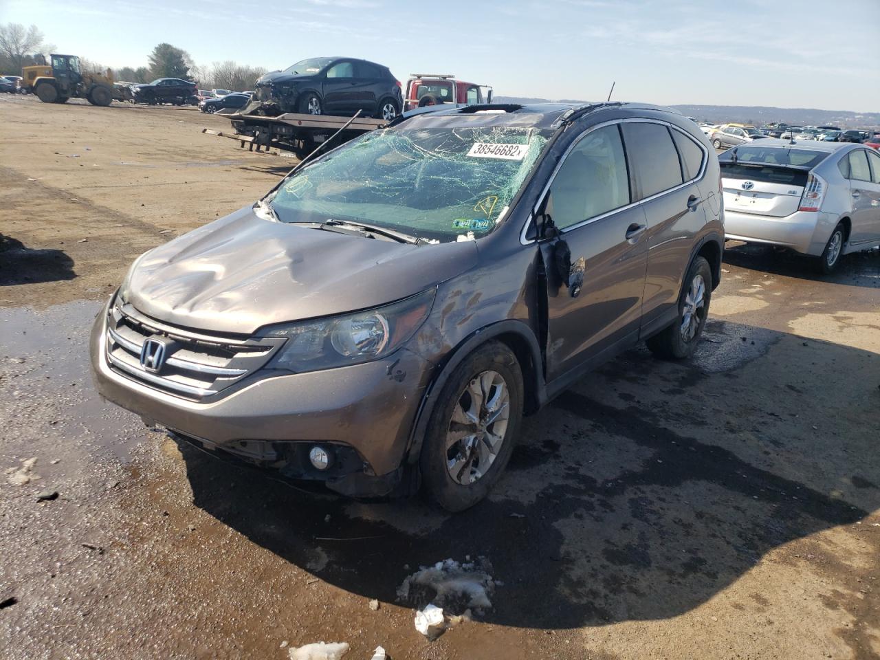 Photo 2 from auction – 2014 HONDA CR-V EXL with VIN 5J6RM4H71EL070904