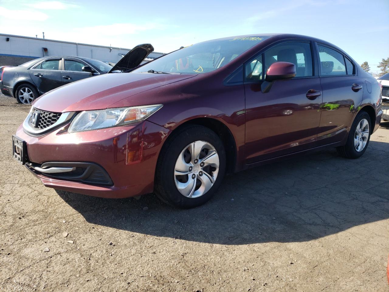 Photo 2 from auction – 2013 HONDA CIVIC LX with VIN 19XFB2F54DE262622