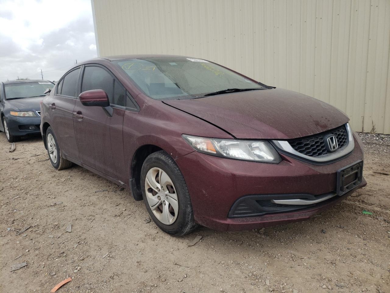 Photo 1 from auction – 2014 HONDA CIVIC LX with VIN 19XFB2F58EE032924