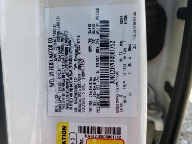 Photo 10 from auction – 2013 LINCOLN MKZ with VIN 3LN6L2JK9DR801752