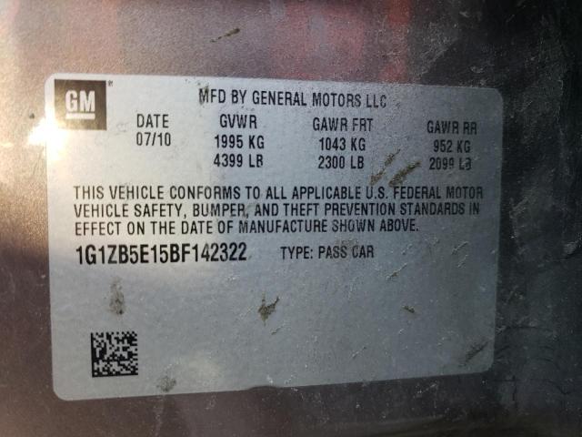 Photo 10 from auction – 2011 CHEVROLET MALIBU LS with VIN 1G1ZB5E15BF142322