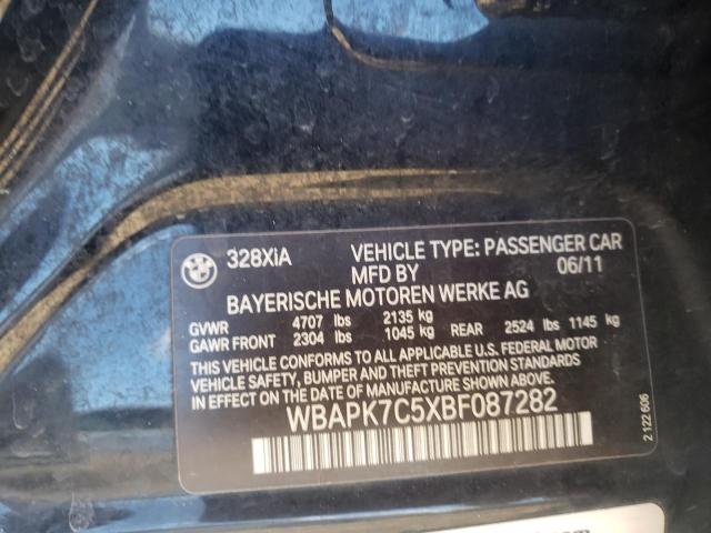 Photo 10 from auction – 2011 BMW 328 XI with VIN WBAPK7C5XBF087282