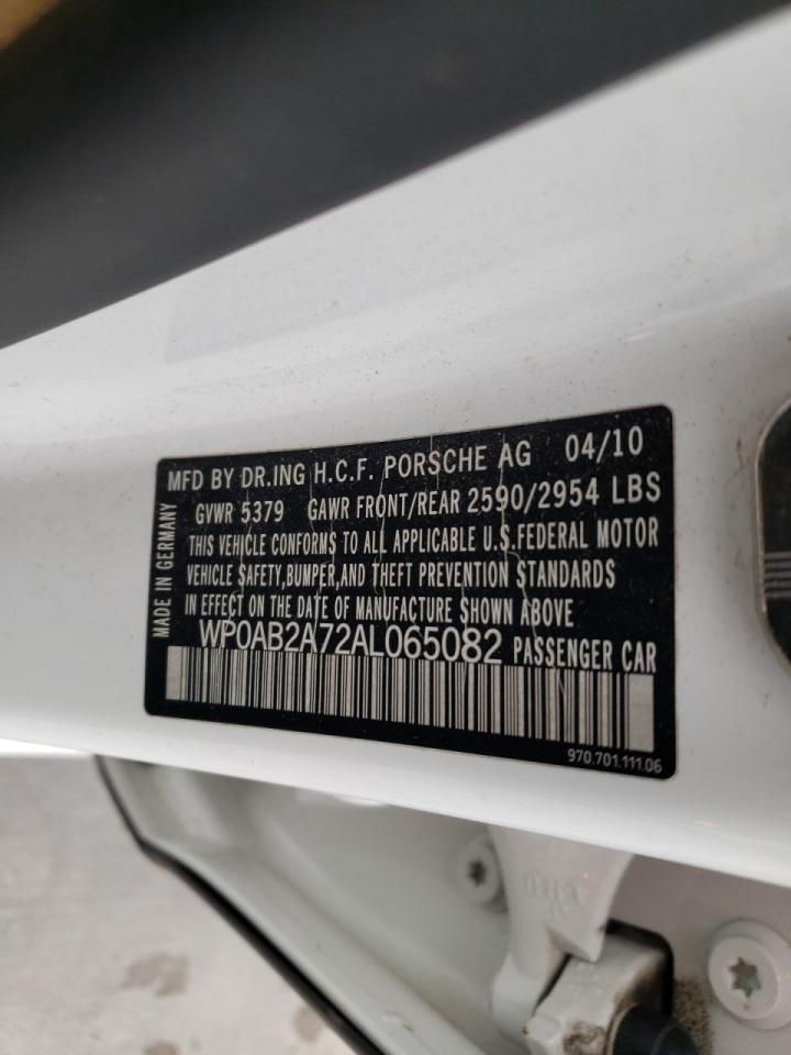 Photo 10 from auction – 2010 PORSCHE PANAMERA S with VIN WP0AB2A72AL065082