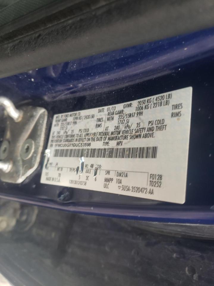 Photo 10 from auction – 2013 FORD ESCAPE SE with VIN 1FMCU0GX1DUC53598