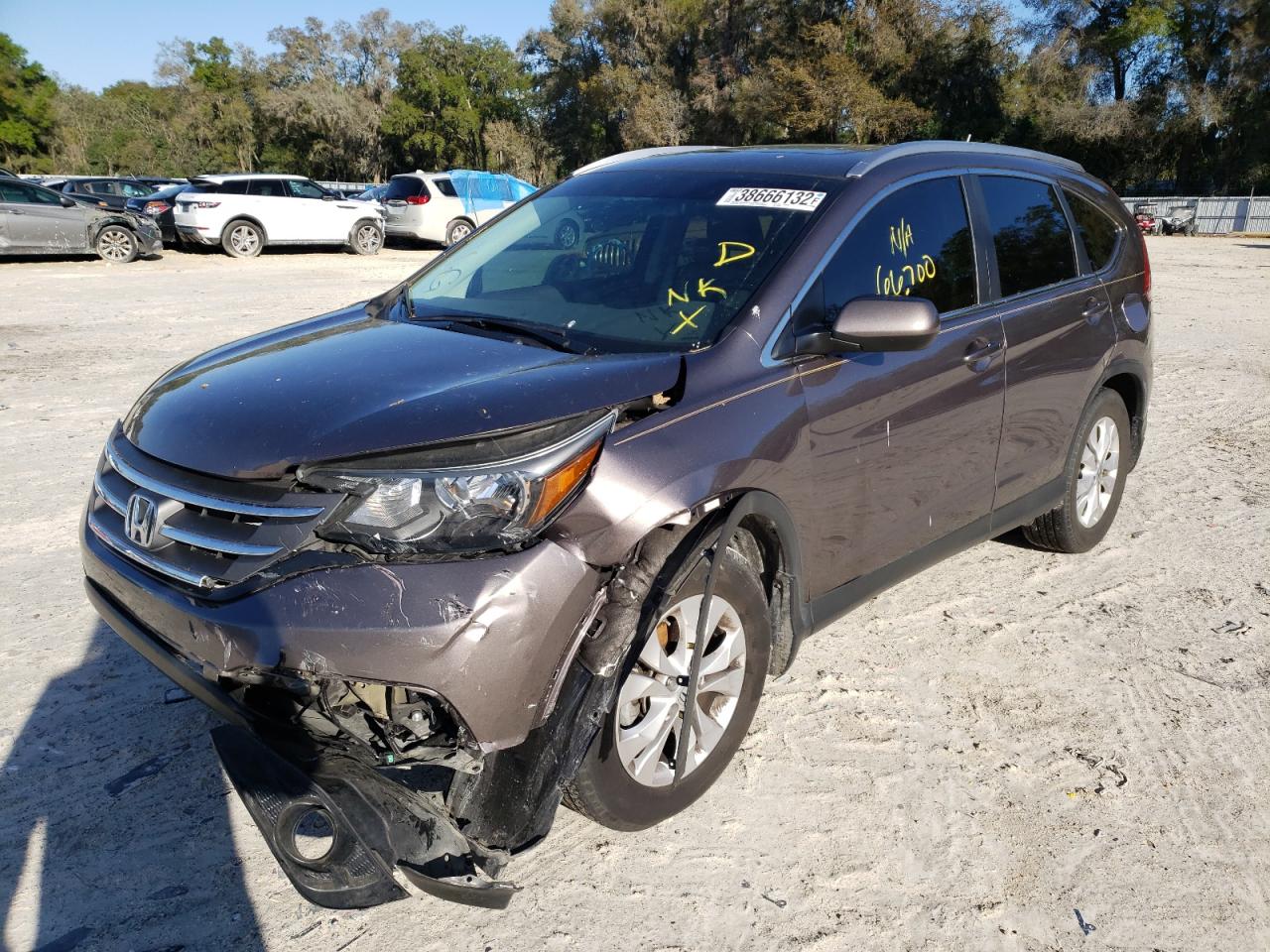 Photo 2 from auction – 2013 HONDA CR-V EXL with VIN 5J6RM3H71DL016804